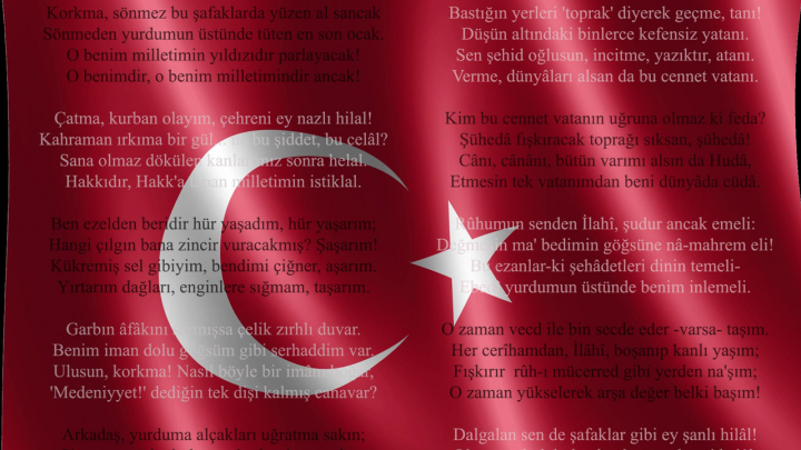 İSTİKLAL MARŞI BAĞIMSIZLIĞIMIZIN EN ÖNEMLİ SİMGELERİNDENDİR