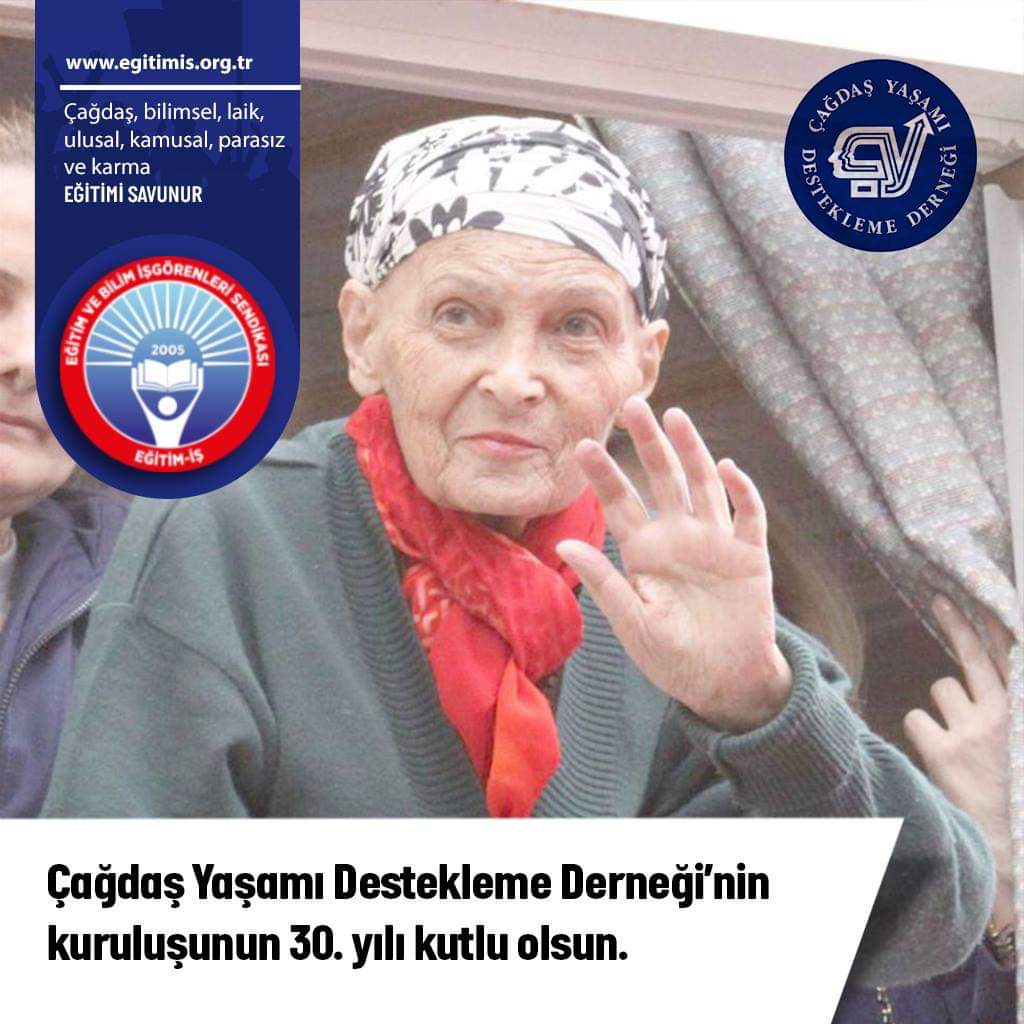Çağdaş Yaşamı Destekleme Derneği’nin kuruluşunun 30. Yılını Kutluyoruz